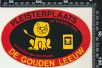 Sticker: Pleisterplaats De Gouden Leeuw - Zevenbergschenhoek, Verzamelen, Stickers, Ophalen of Verzenden
