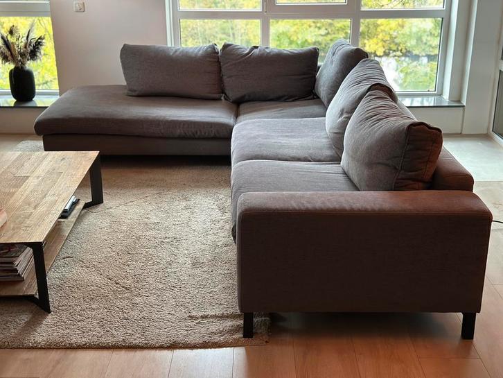 Ruime hoekbank in goede staat / Bloemendaal / grey, Huis en Inrichting, Banken | Bankstellen, Zo goed als nieuw, Hoekbank, Vierpersoons of meer
