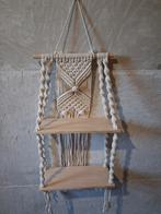 Macramé Hanger met Twee Plankjes - Handgemaakt, Ophalen of Verzenden, Nieuw
