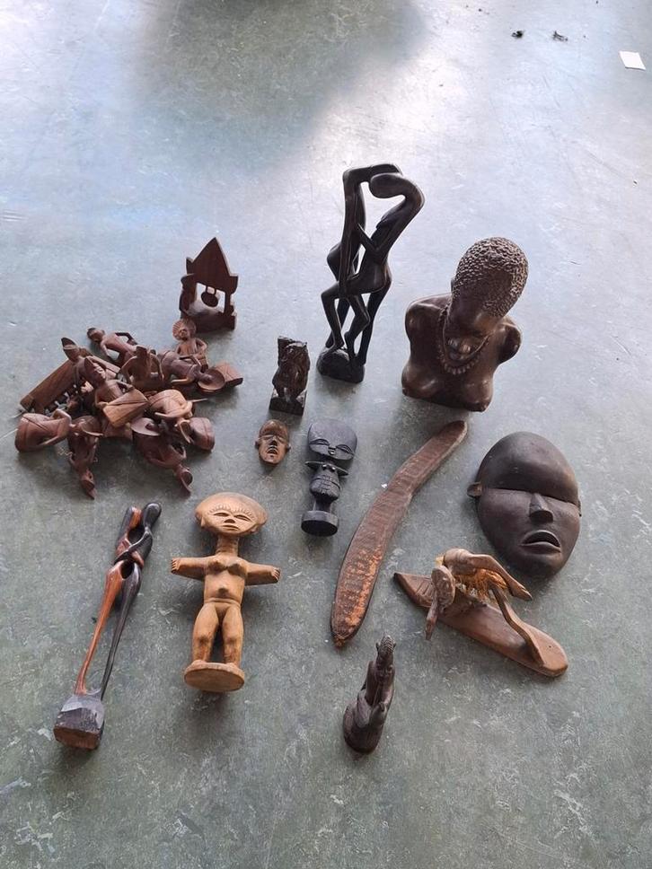 Afrikaanse Houten Kunst Collectie, Antiek en Kunst, Kunst | Niet-Westerse kunst, Ophalen