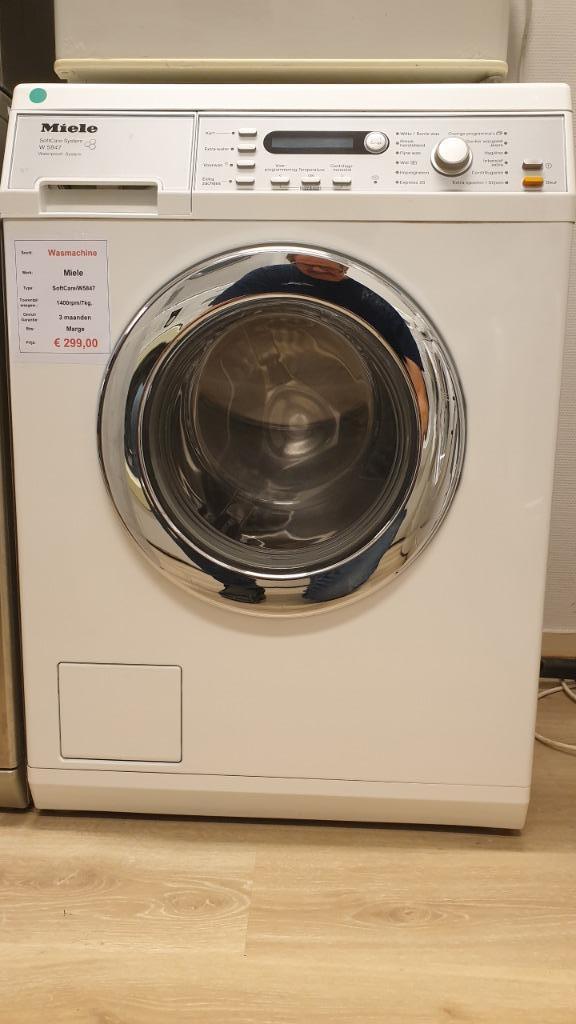 wasmachine Miele - 7kg, Witgoed en Apparatuur, Wasmachines, Gebruikt, Voorlader, 6 tot 8 kg, 85 tot 90 cm, 1200 tot 1600 toeren