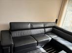Te Koop: Hoekbank+Dressoir, Huis en Inrichting, Banken | Bankstellen, Ophalen, Gebruikt, Hoekbank, Leer