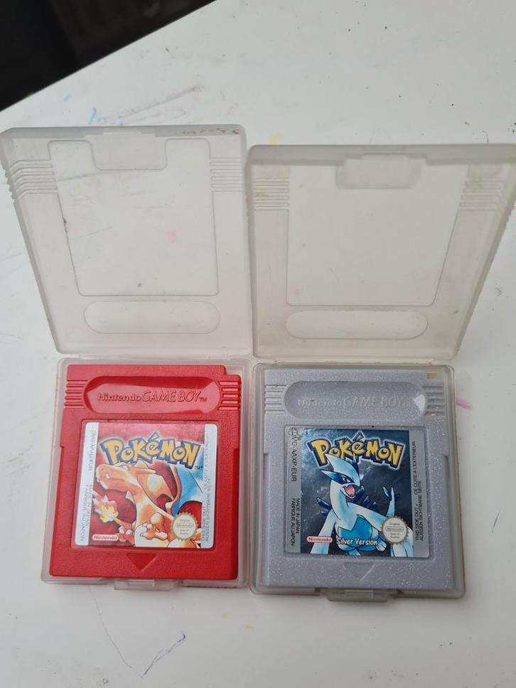 Pokémon Red & Silver Game Boy, Spelcomputers en Games, Games | Nintendo Game Boy, Gebruikt, Role Playing Game (Rpg), 1 speler