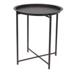 Zwarte bijzettafel, Minder dan 50 cm, 50 tot 100 cm, Rond, Ophalen of Verzenden