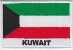 Koeweit vlag stoffen opstrijk patch embleem, Diversen, Vlaggen en Wimpels, Ophalen of Verzenden, Nieuw