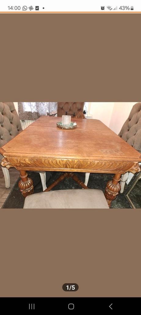 Mechelse uitschuifbare eetkamertafel, Antiek en Kunst, Antiek | Meubels | Tafels, Ophalen of Verzenden