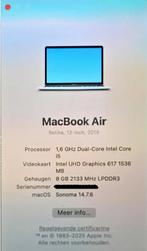 MacBook Air Retina 13-inch, Computers en Software, Apple Macbooks, Ophalen, Gebruikt, Qwerty, 8 GB