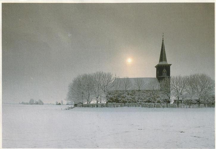BRITSWERD (tekst Britsum is fout) Kerk Foto Martin Kers 1984, Verzamelen, Ansichtkaarten | Nederland, Gelopen, Friesland, 1980 tot heden