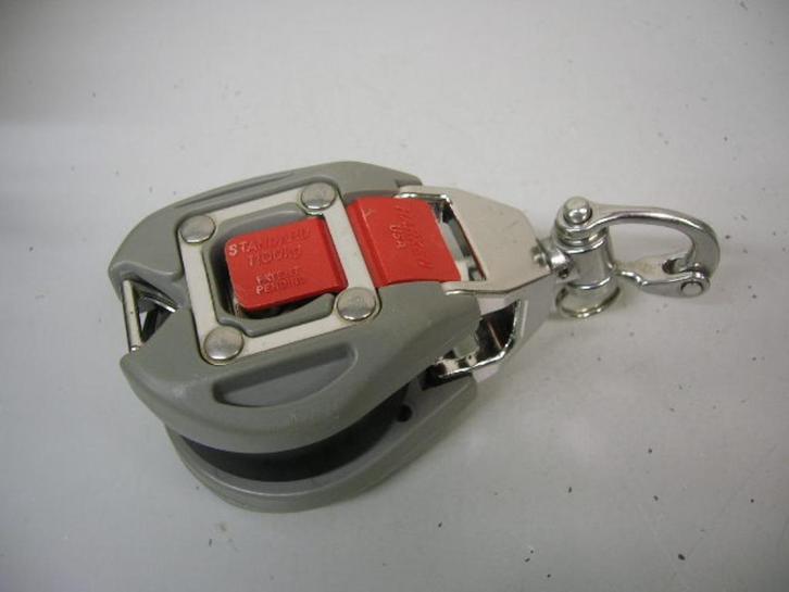 Harken Snatchblokken, Klapblokken + snapsluiting, 2 stuks, Watersport en Boten, Accessoires en Onderhoud, Zo goed als nieuw, Lijn of Blok