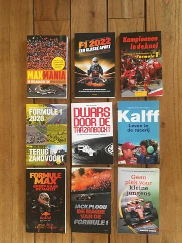 sportboeken- Formule 1 boeken ( 9 stuks ) zie foto beschikbaar voor biedingen