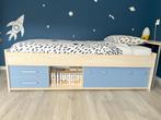 Bed kinderkamer blauw, Ophalen, Gebruikt, 180 cm of meer, 85 tot 100 cm