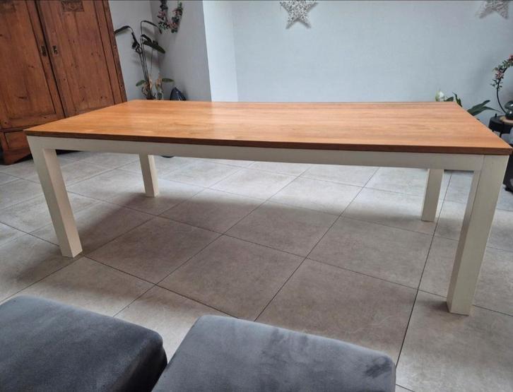 Houten Eettafel, Huis en Inrichting, Tafels | Eettafels, Gebruikt, 50 tot 100 cm, 150 tot 200 cm, Vier personen, Rechthoekig, Eikenhout