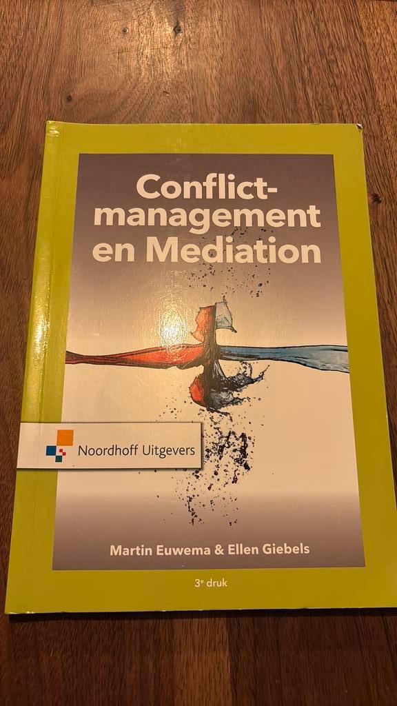Conflictmanagement en mediation - 3e druk, Boeken, Studieboeken en Cursussen, Zo goed als nieuw, Ophalen of Verzenden