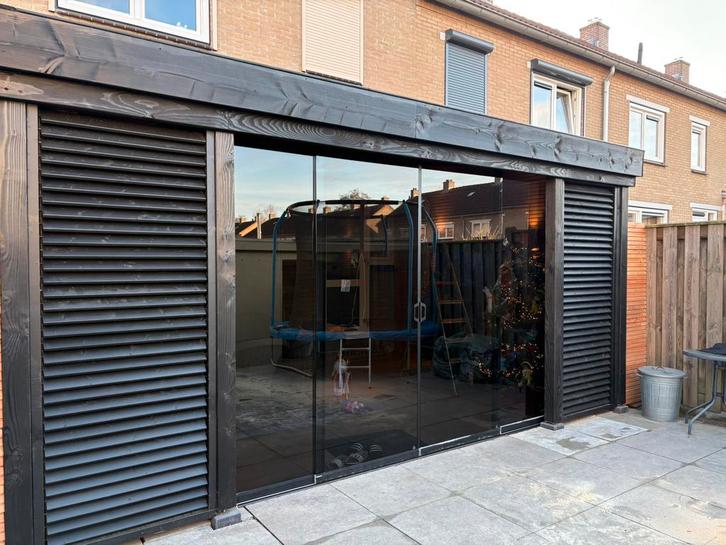 Glazenschuifwanden overkapping, Doe-het-zelf en Verbouw, Glas en Ramen, Ophalen