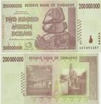 ZIMBABWE 2008 200 million dollars #81 UNC, Zimbabwe, Verzenden
