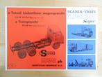Scania Vabis LBS76 ca 1964 Brochure LBS 76 6x2, Ophalen, Zo goed als nieuw, Overige merken, Scania