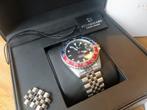 Prachtig Steinhart Ocean GMT Blue-Red Automatic horloge, Staal, Seiko, Ophalen of Verzenden, Staal