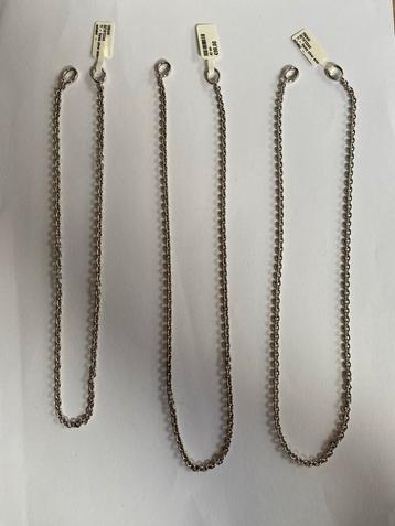 Ti-Sento Zilveren Anker Colliers - Set van 3 beschikbaar voor biedingen