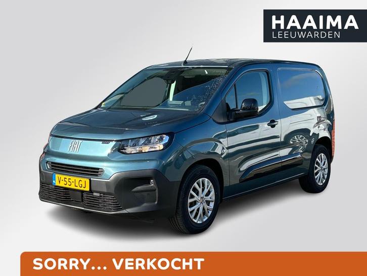 Fiat E-Doblò 136 L1 50 kWh | Nieuw | Direct leverbaar | Key, Auto's, Bestelauto's, Bedrijf, Te koop, 360° camera, ABS, Adaptive Cruise Control