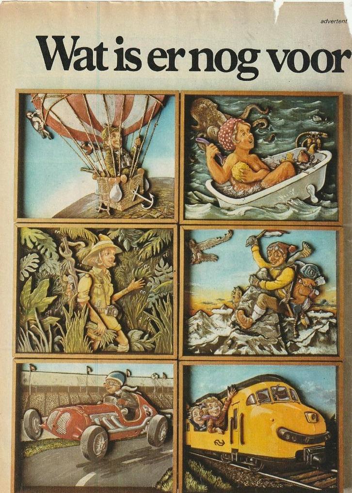 retro reclame 1977 NS trein LP avontuur in het leven, Verzamelen, Retro, Overige typen, Verzenden