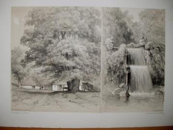 011  / St.Jansberg De Holle Dreun Waterval Foto Litho 1887 beschikbaar voor biedingen