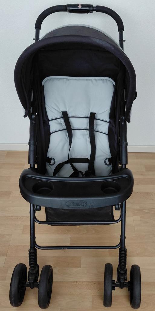 Lichtgewicht Hauck kinderwagen zwart/grijs, Kinderen en Baby's, Kinderwagens en Combinaties, Gebruikt, Kinderwagen, Overige merken