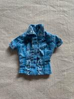 Vintage Barbie Yellowstone Kelly Blue Paisley blauwe top 70s, Verzamelen, Poppen, Ophalen of Verzenden, Gebruikt, Kleertjes