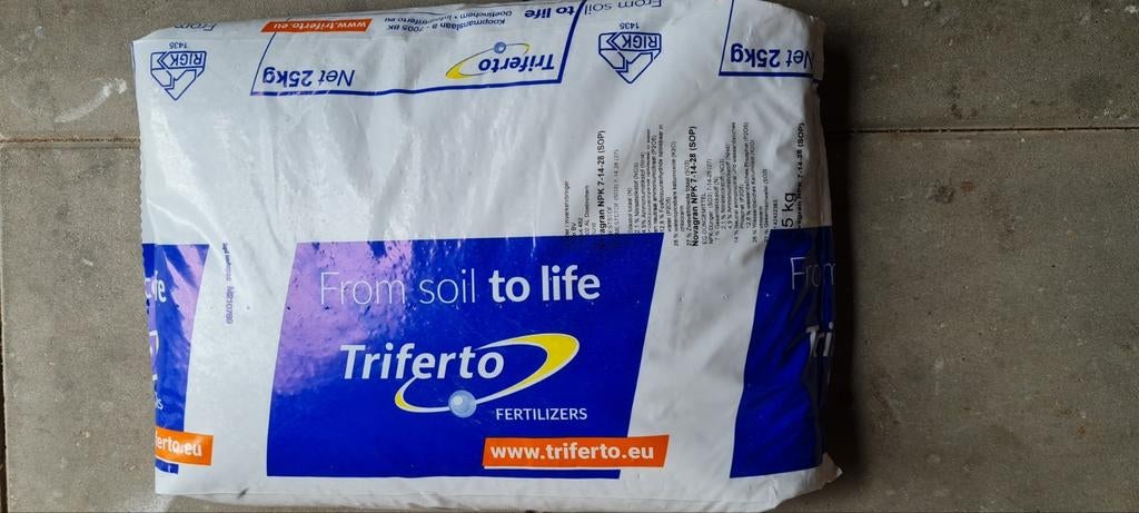 NPK 7-14-28 25kg, Tuin en Terras, Aarde en Mest, Kunstmest, Ophalen of Verzenden