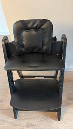 Kidsmill kinderstoel met leren kussen en bandjes, Ophalen, Gebruikt, Meegroeistoel, Gordel(s)