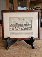 Prachtig ingekleurde historische prent /gravure van Cadzand., Antiek en Kunst, Ophalen of Verzenden
