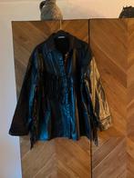 Zgan . Nep leren Blouse/Jasje van Loavies. Maat S, Kleding | Dames, Blouses en Tunieken, Maat 38/40 (M), Zwart, Ophalen of Verzenden
