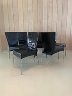 Montis Spica eetkamerstoelen, Ophalen, Gebruikt, Zwart, Metaal