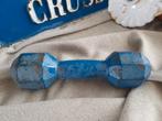 vintage verweerde retro blauwe halter  sportartikel, Ophalen of Verzenden, Huis en Inrichting
