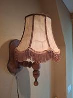 Vintage Wandlamp met Kap. Jaren 70 80, Ophalen of Verzenden, Gebruikt, Hout, Vintage