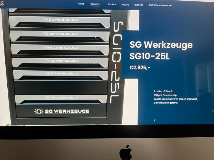 SG Gereedschapwagen SG Werkzeuge SG 10-25 L, Doe-het-zelf en Verbouw, Gereedschapskisten, Nieuw, Ophalen of Verzenden