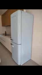 Babyblauwe Smeg koelkast, 200 liter of meer, 60 cm of meer, Met vriesvak, 160 cm of meer
