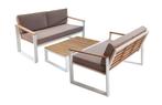 Loungeset Melton | 3-delig | Acacia | Eurofar, 4 zitplaatsen, Verzenden, Nieuw, Loungeset