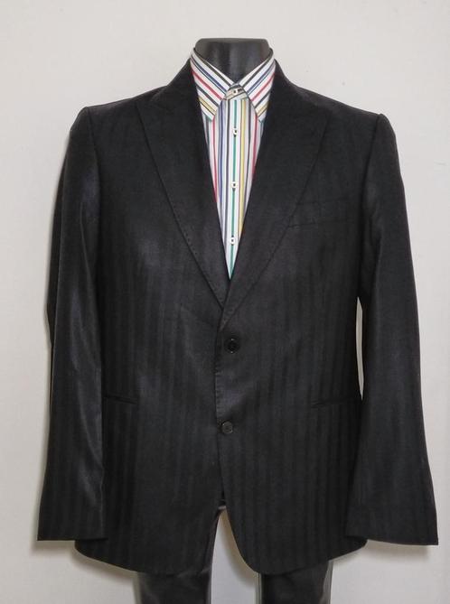 Drykorn zwart colbert met ingeweven strepen {mt.54}, Kleding | Heren, Kostuums en Colberts, Zo goed als nieuw, Maat 52/54 (L)
