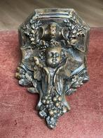 Kleine goudkleurige console met engel aardewerk, Antiek en Kunst, Ophalen of Verzenden