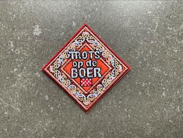 Geborduurde emblemen “trots op de boer” Brabant beschikbaar voor biedingen