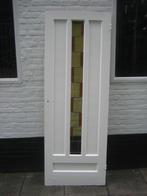 Antieke (kast-) deur, 72,5x200,5cm, glas+loodpaneel, jaren30, Ophalen, Gebruikt