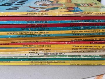 24x Kuifje stripboeken, strips, pop-up, oude uitgaves, serie beschikbaar voor biedingen