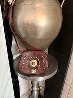Vintage leren tasje - Nieuw uit Italië, Ophalen of Verzenden, Nieuw, Bruin, Schoudertasje