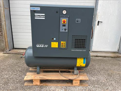 Atlas copco GX5 FF schroefcompressor 2015 zgan 1089uur, Doe-het-zelf en Verbouw, Compressors, Zo goed als nieuw, 6 tot 10 bar