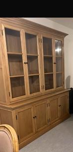 Teakhout vitrinekast juntoo 205x50, Huis en Inrichting, Kasten | Buffetkasten, Ophalen, Zo goed als nieuw, 25 tot 50 cm, Teakhout