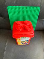 Duplo grondplaat met bak en 40 duplo blokken, Verzamelen, Ophalen of Verzenden, Zo goed als nieuw