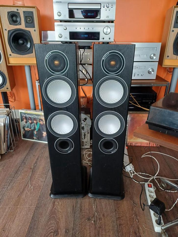 Monitor Audio Silver 6 Zuilspeakers - Nette Staat, Audio, Tv en Foto, Luidsprekers, Gebruikt, Front, Rear of Stereo speakers, 120 watt of meer