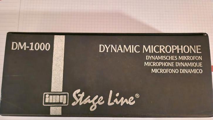 IMG Stage Line DM-1000 Dynamische Microfoon, Muziek en Instrumenten, Microfoons, Zo goed als nieuw, Zangmicrofoon, Ophalen of Verzenden