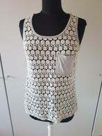 Grijs wit gehaakte top - maat XL, Kleding | Dames, Tops, Maat 46/48 (XL) of groter, Ophalen of Verzenden, Zo goed als nieuw, Zonder mouw