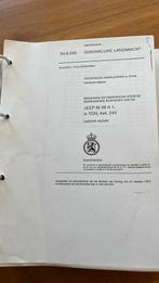 Technische handleiding nekaf jeep m38, Ophalen, Landmacht, Nederland, Boek of Tijdschrift